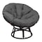 Classic Accessories Montlake Water-Resistant 50" Papasan Cushion, Light Charcoal 60-541-040801-EC - alternate 1